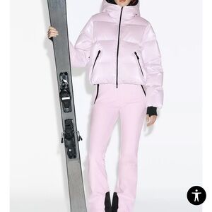 Zara Light Pink Ski Jacket and pants